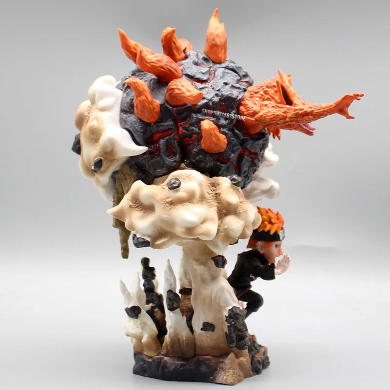 Pain vs Nine Tails Chibaku Tensei Anime Figure, Naruto Shippuden Battle Series Collection PVC 23cm