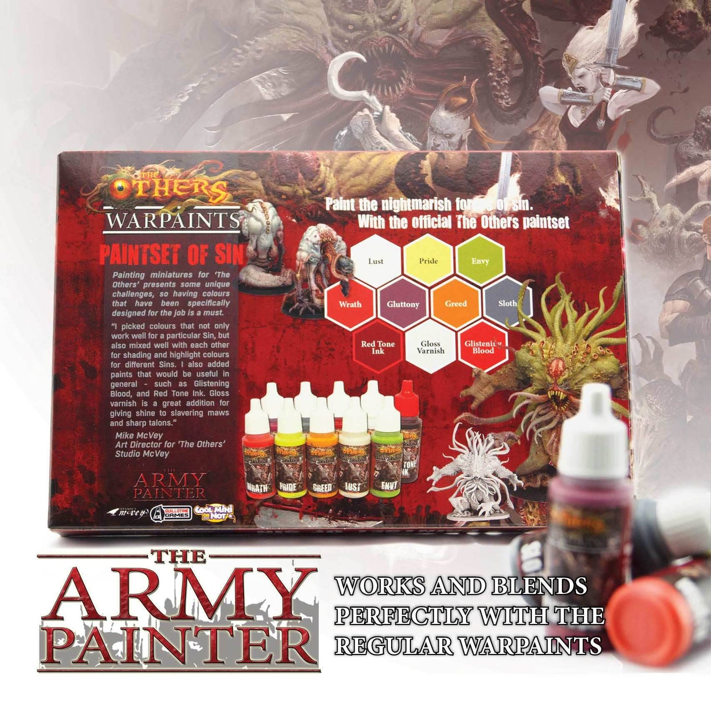 Army Painter Warpaints: The Others Paint Set of Sin -