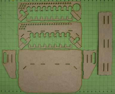 Painting Station - 26mm, For Vallejo and Army Painter Style Dropper Bottles -