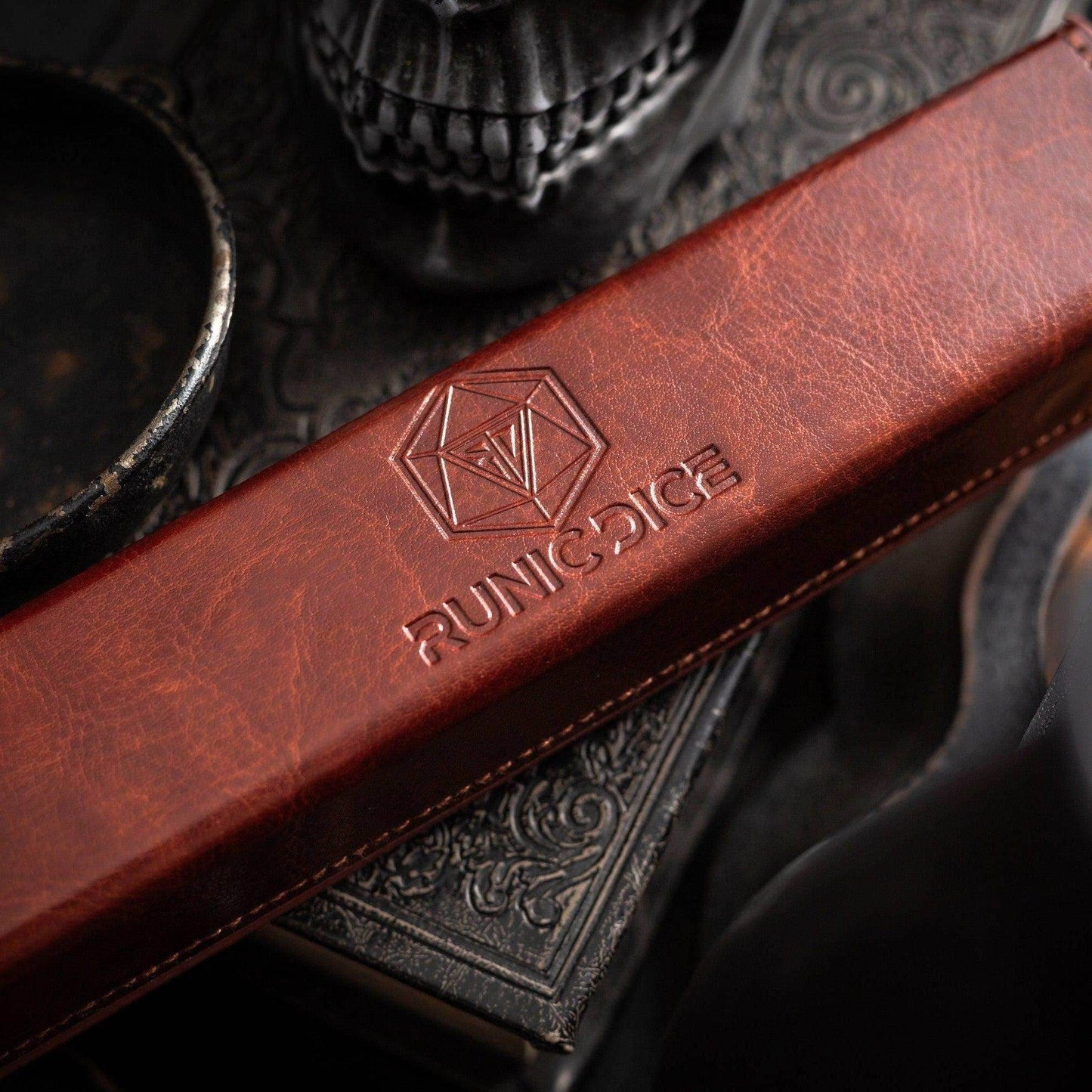 Pink Blossom Handmade Resin DND Dice Set - Full Set And Free Dice Box