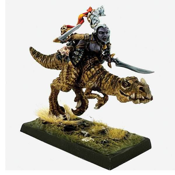 Reaper Legends: Female Dark Elf on Lizard -