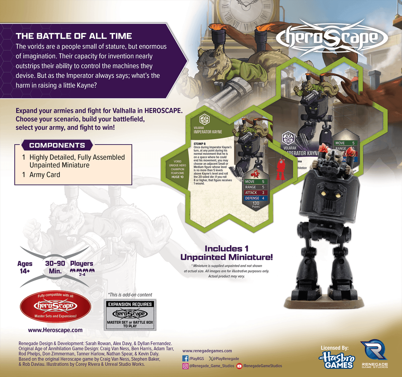 Heroscape: Imperator Kayne Army Expansion -