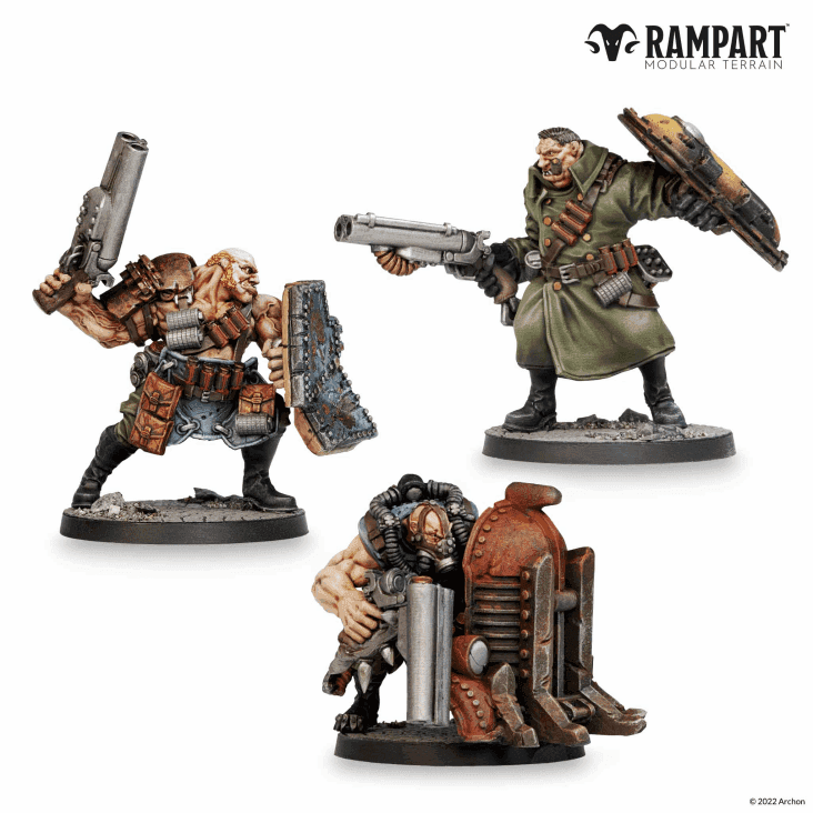 Rampart Modular Terrain: City Defenders Miniature Pack -