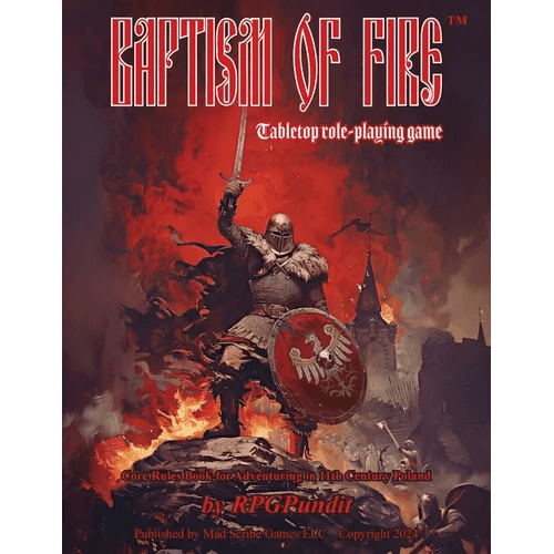 Baptism of Fire: Core rules book for adventuring in 11th Century Poland - Paperback -