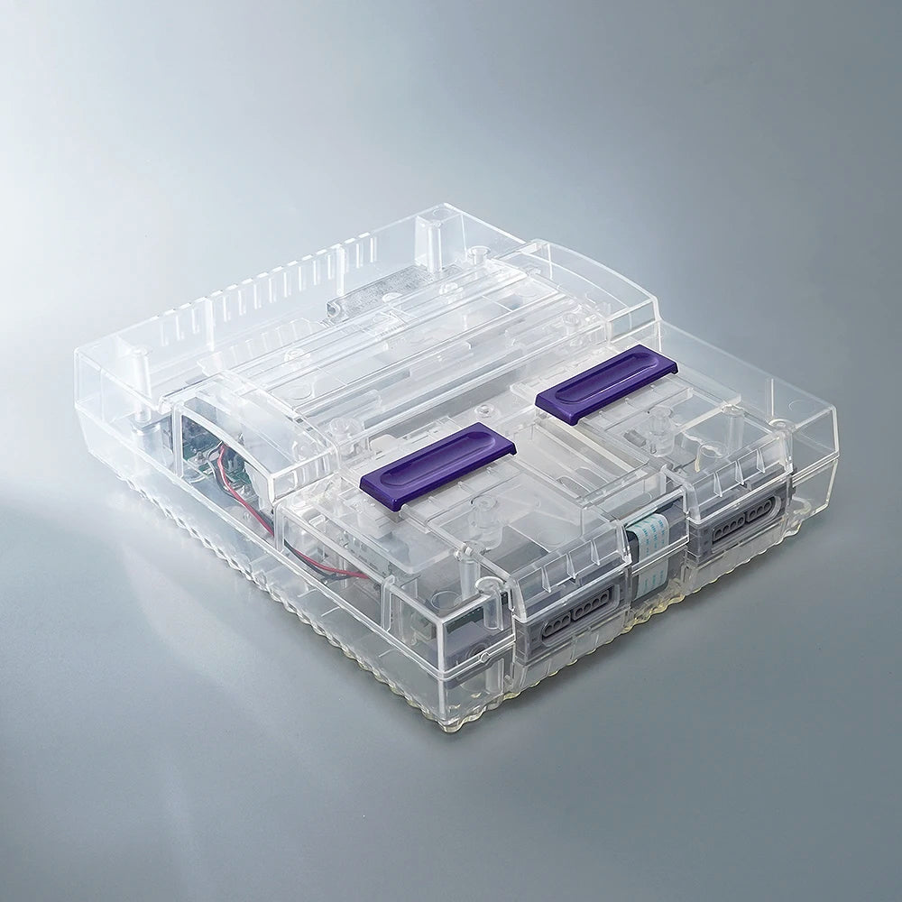 Super Nintendo Replacement Console Shell Housing SNES Clear Translucent