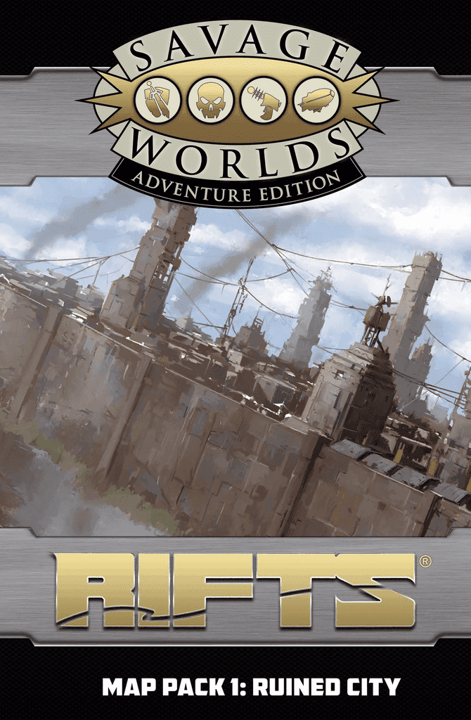 Rifts for Savage Worlds: Map Pack 1 - Ruined City SWADE -
