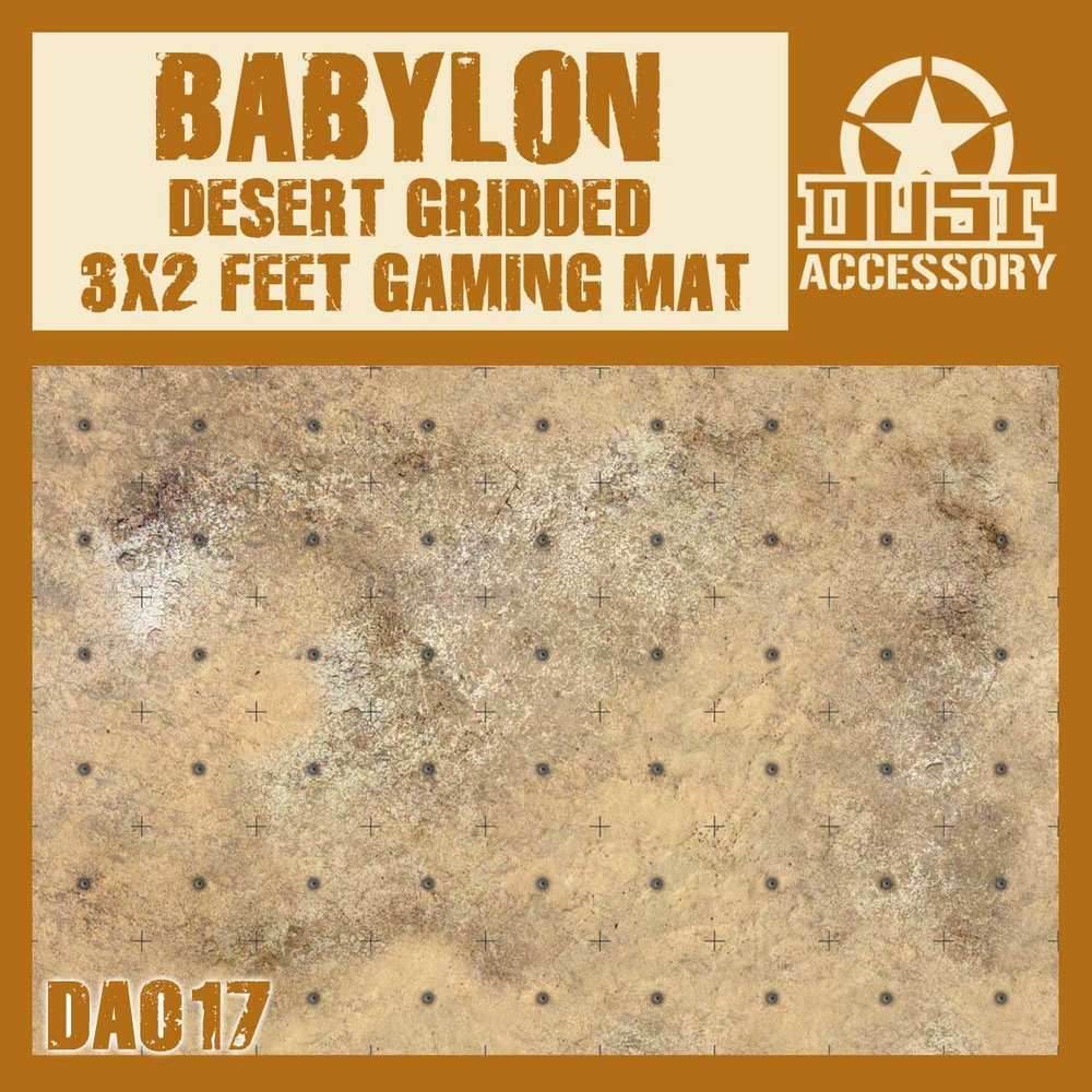 DUST 1947: Babylon Gaming Mat (Neoprene) - Grid -