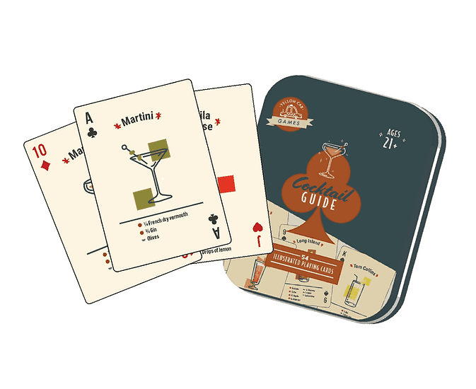 Cocktail Guide Playing Cards -