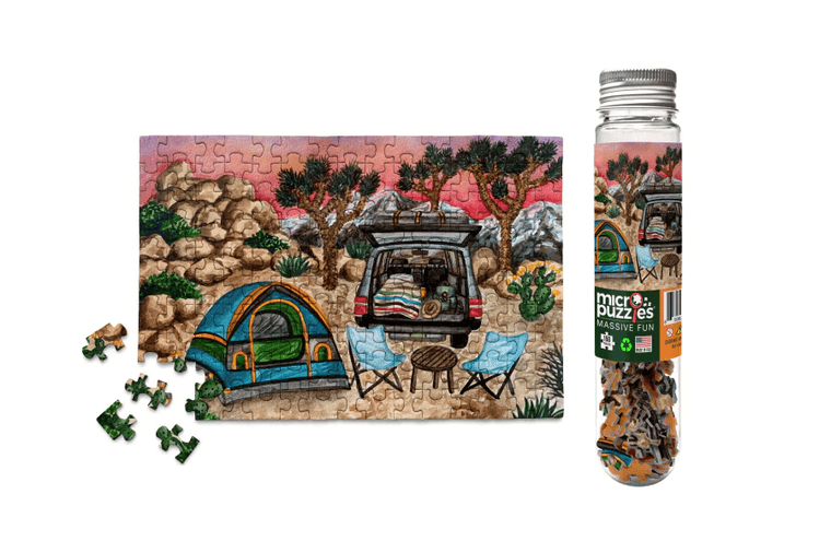 Artists - Kendra VanDruff Camping Joshua National Park Micro Puzzle -
