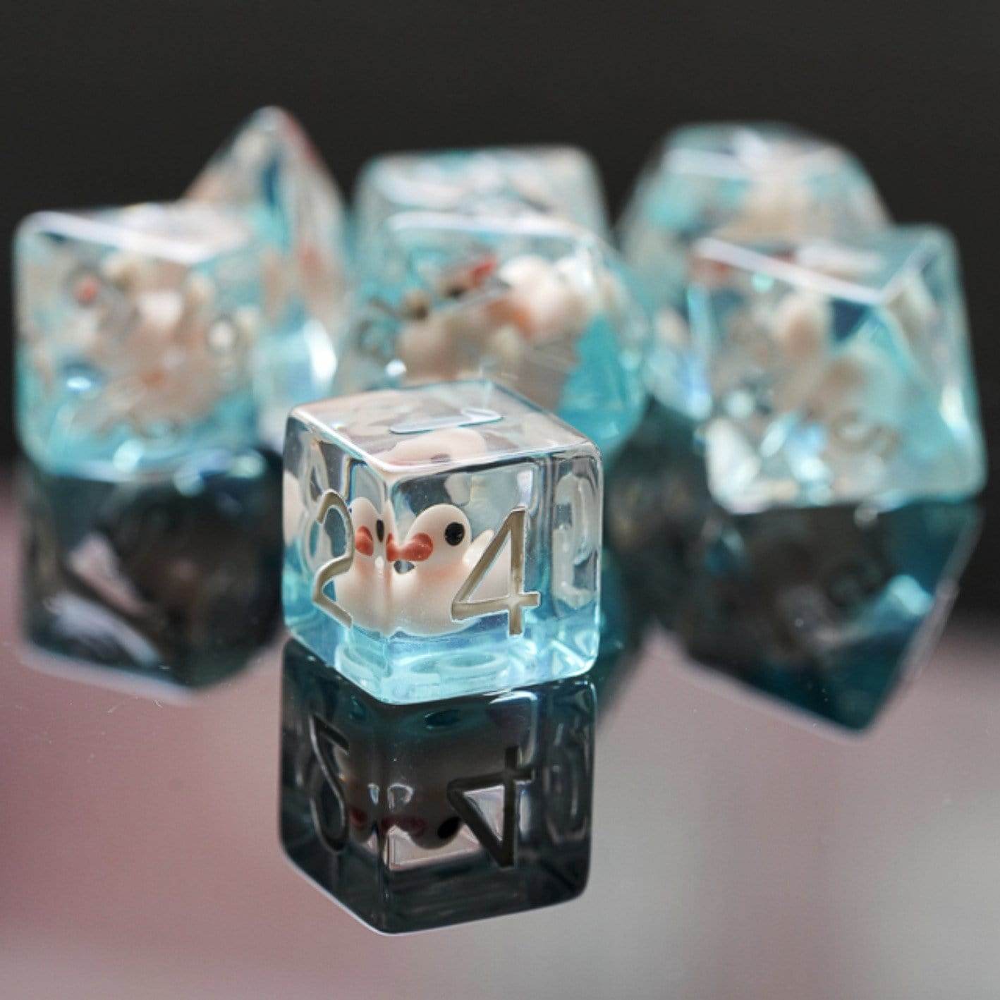 Pink Duck RPG Dice Set -