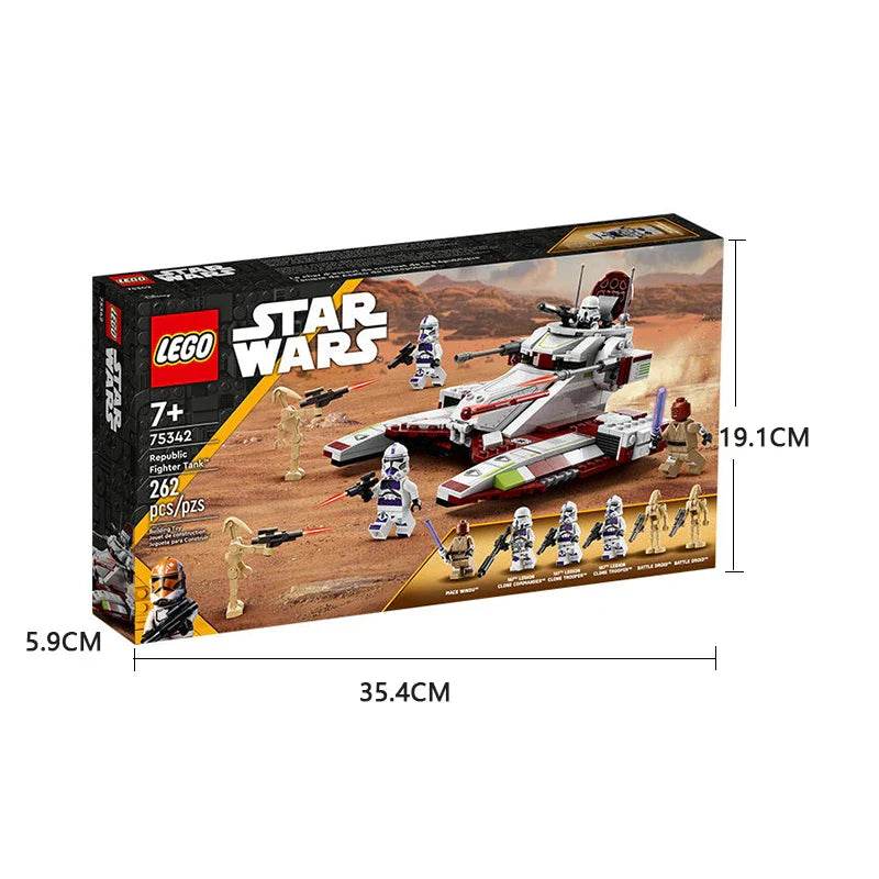 Play out thrilling battles with this buildable tank toy playset,75342 LEGO featuring popular Star Wars - United States