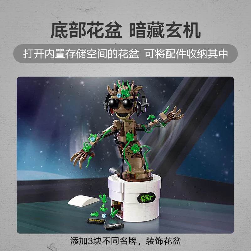 Lego Super Heroes Marvel 76297 Dancing Groot Building Block Gifts for Boys and Girls -