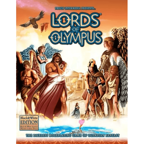 Lords of Olympus (B&W): The Diceless Roleplaying Game of Olympian Fantasy - Paperback -