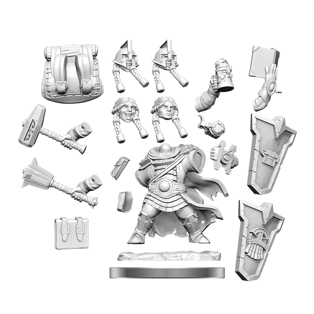 D&D: Frameworks - Dwarf Cleric Female -