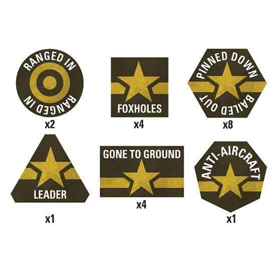 Flames of War: American Fighting First Token Set (Mid War) -