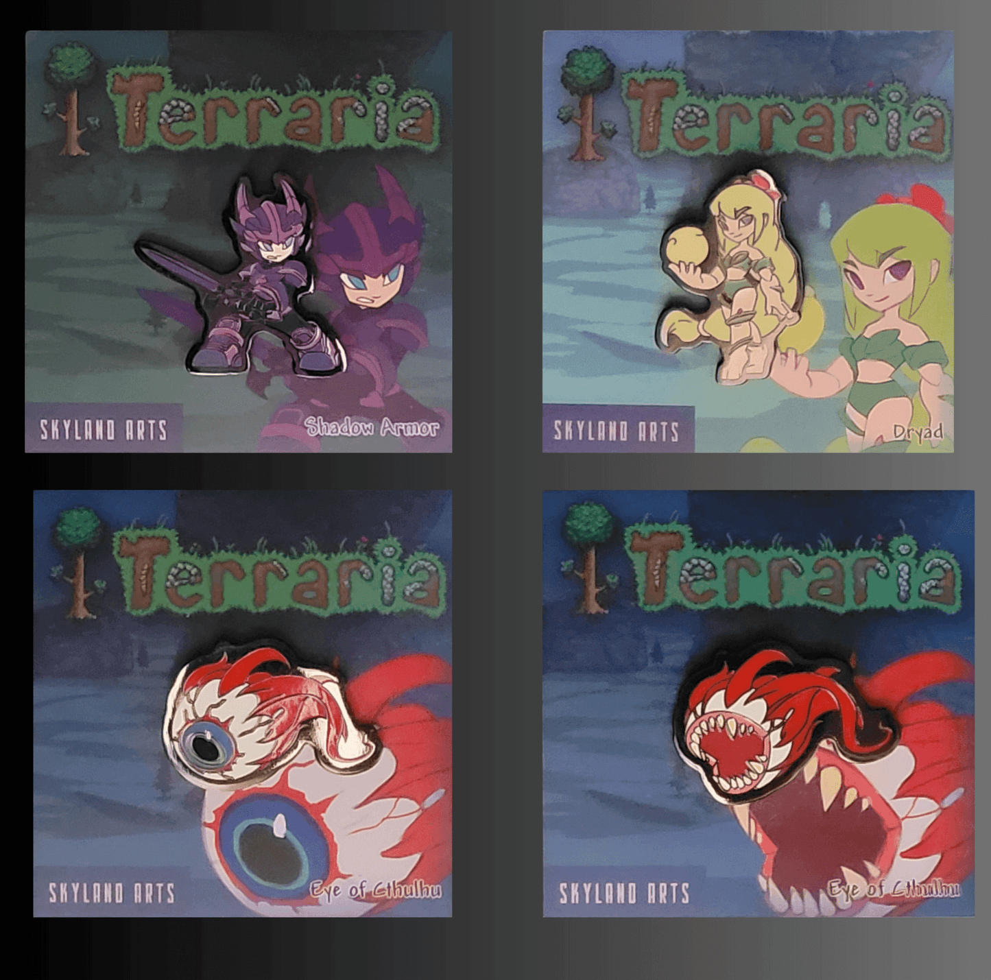 Terraria 4-Pack Pin Set. Save on shipping! -