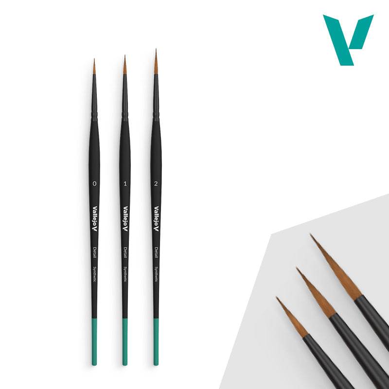 Hobby Brushes: Detail - Synthetic - Design Set - Sizes 0, 1 & 2 -