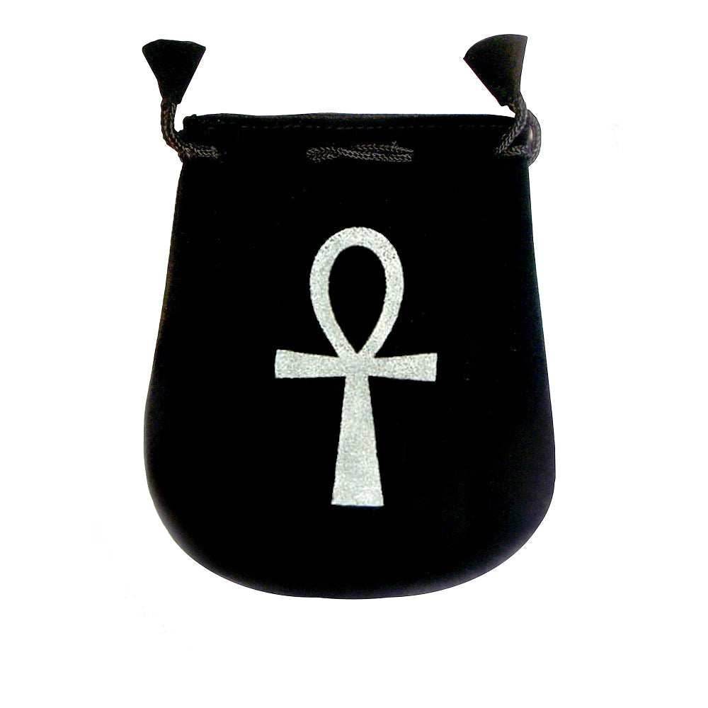 Velvet pouch - Ankh -