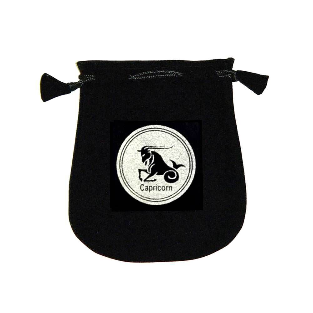 Velvet pouch - Capricorn -