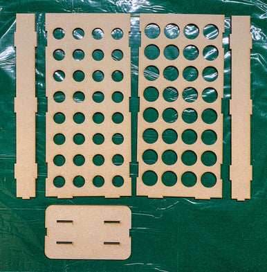 Vertical Paint Rack, Half - 26mm, For Vallejo and Army Painter Style Dropper Bottles -