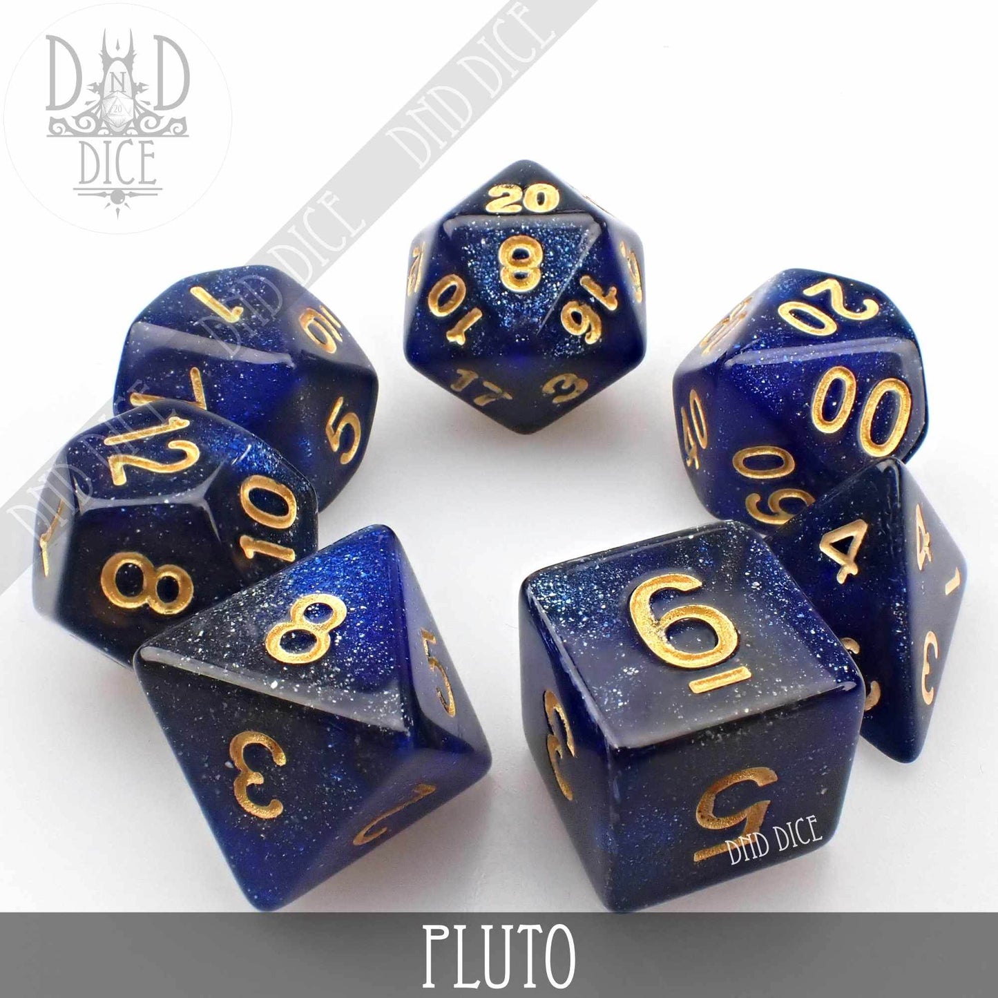 Pluto Galaxy Dice Set -