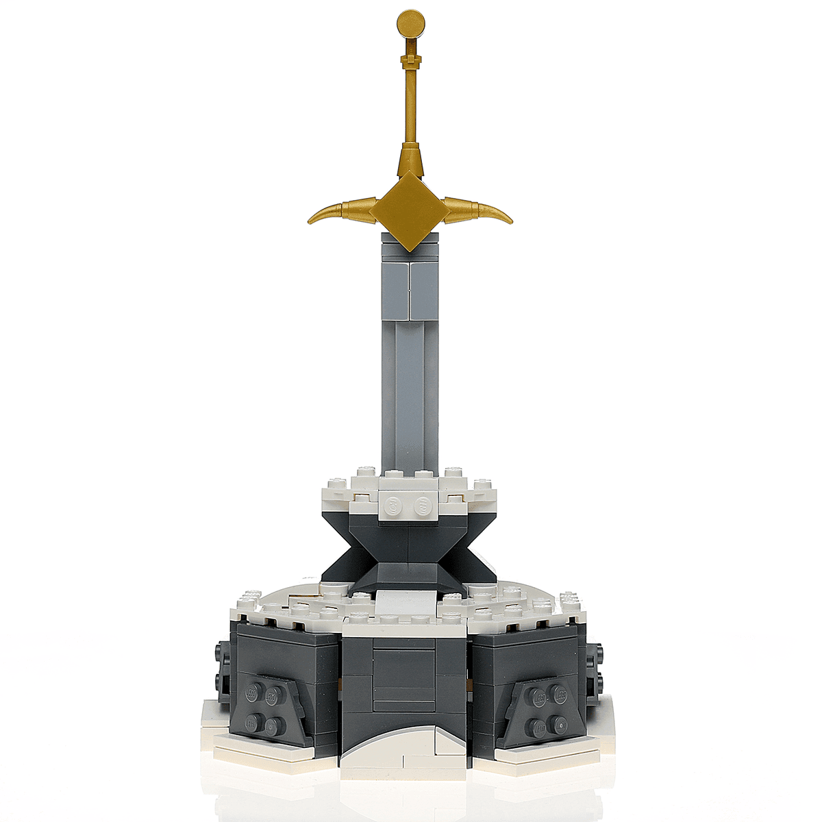 Custom Sword in the Stone MOC made using LEGO elements -