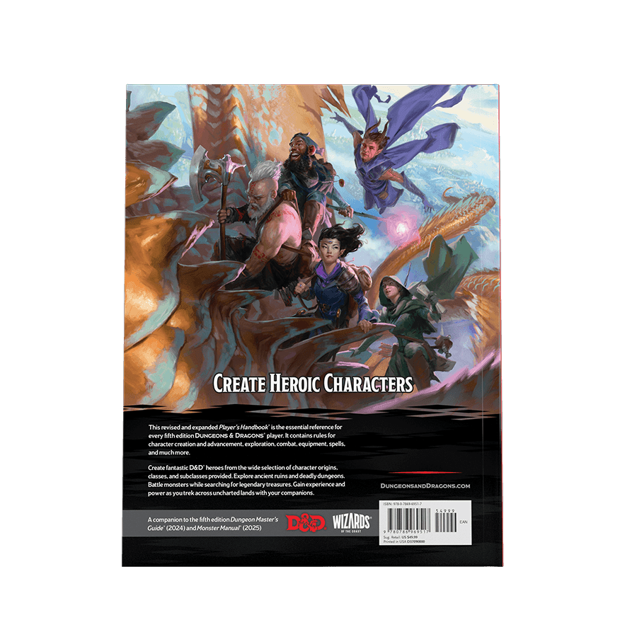 Dungeons & Dragons - NEW Players Handbook 2024 (Hardcover) -