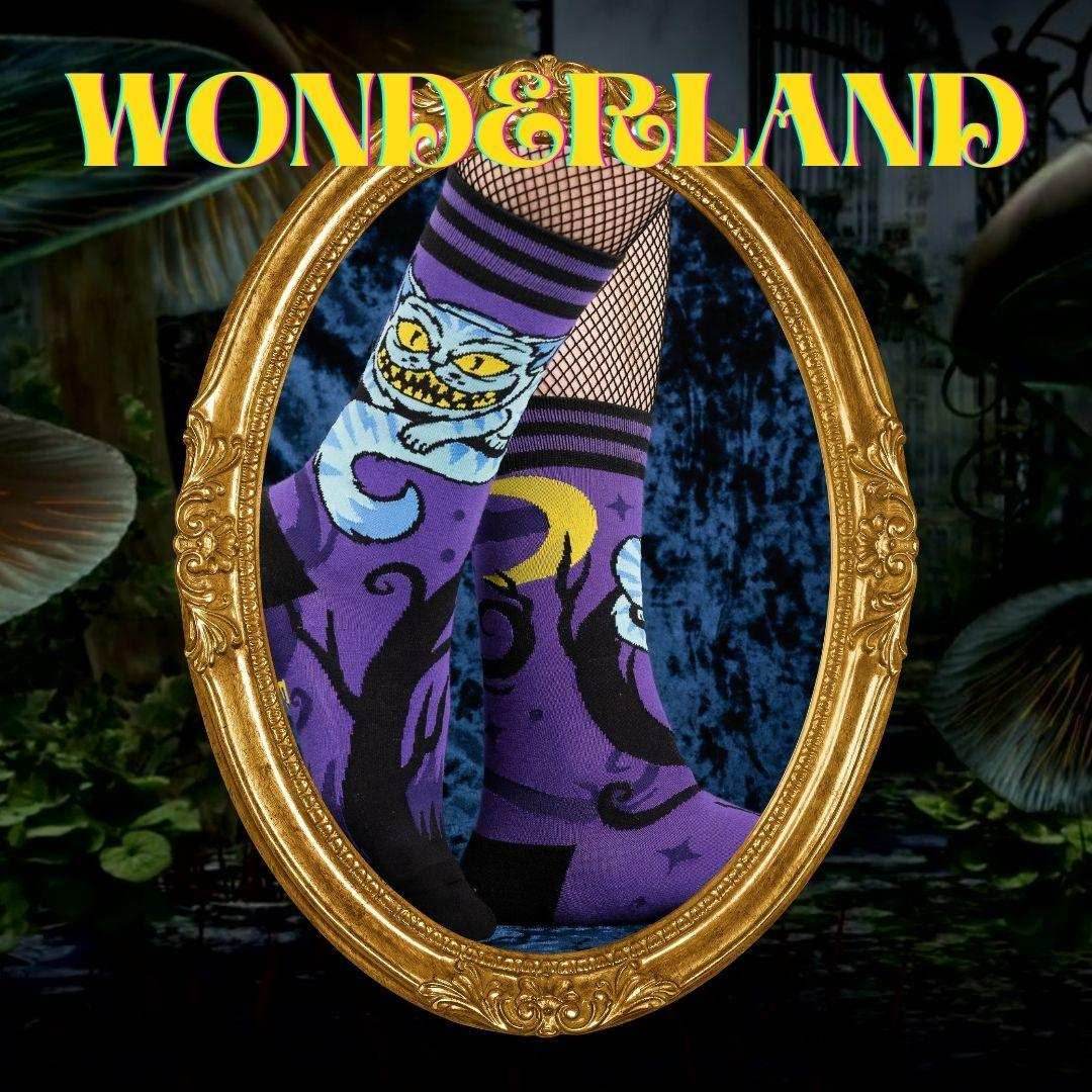 Cheshire Cat Crew Socks -