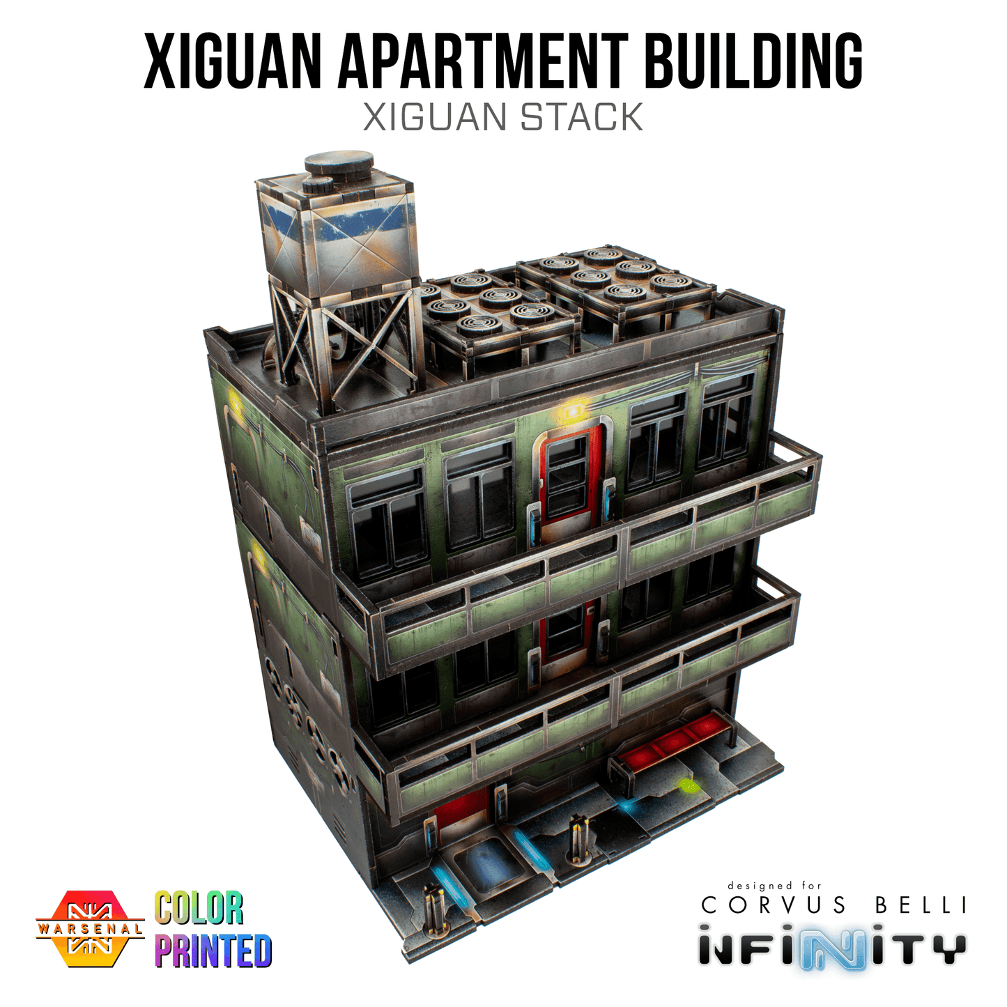 Xiguan Stacks - Apartment Building - Color Printed -
