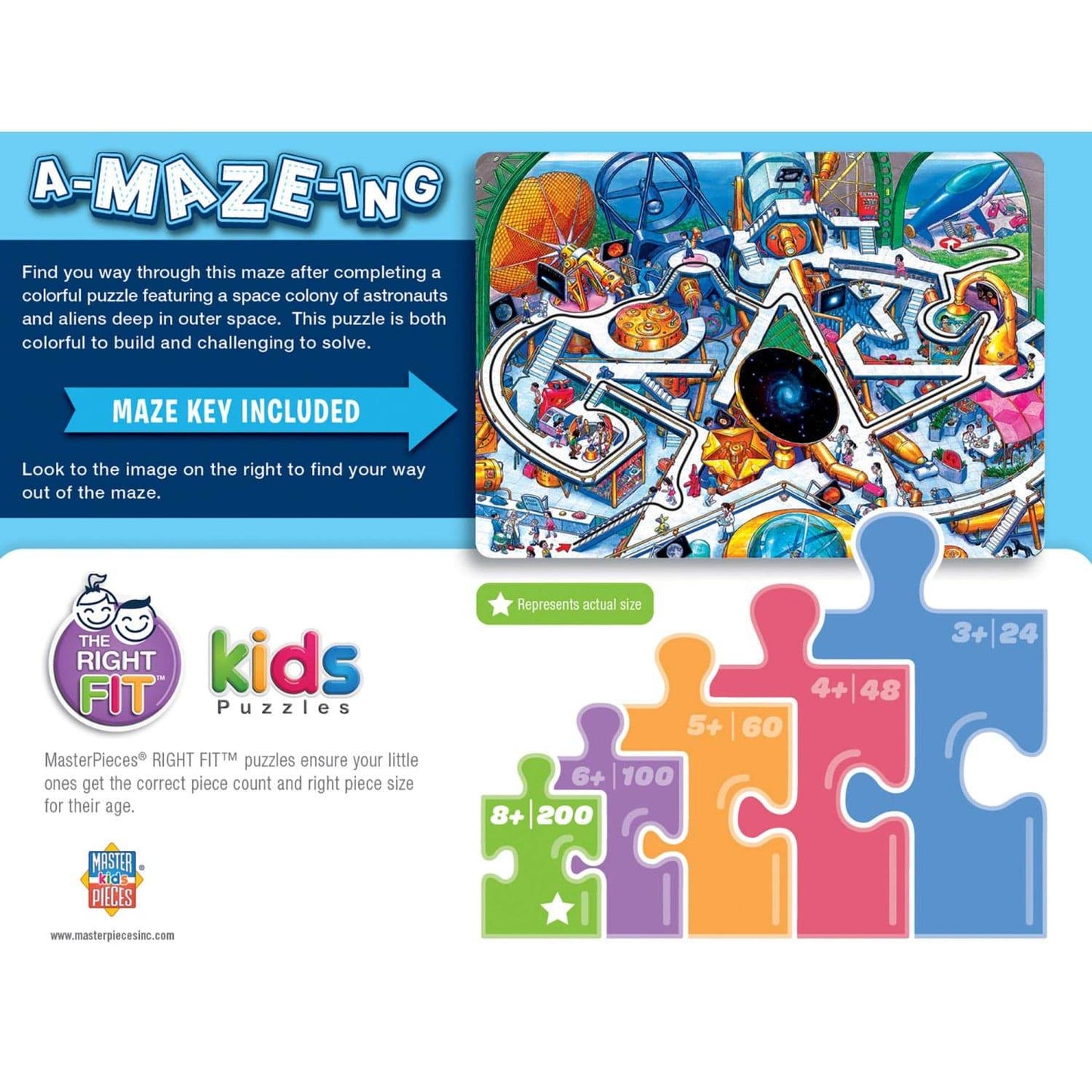 A-Maze-ing - Space Colony 200 Piece Jigsaw Puzzle -