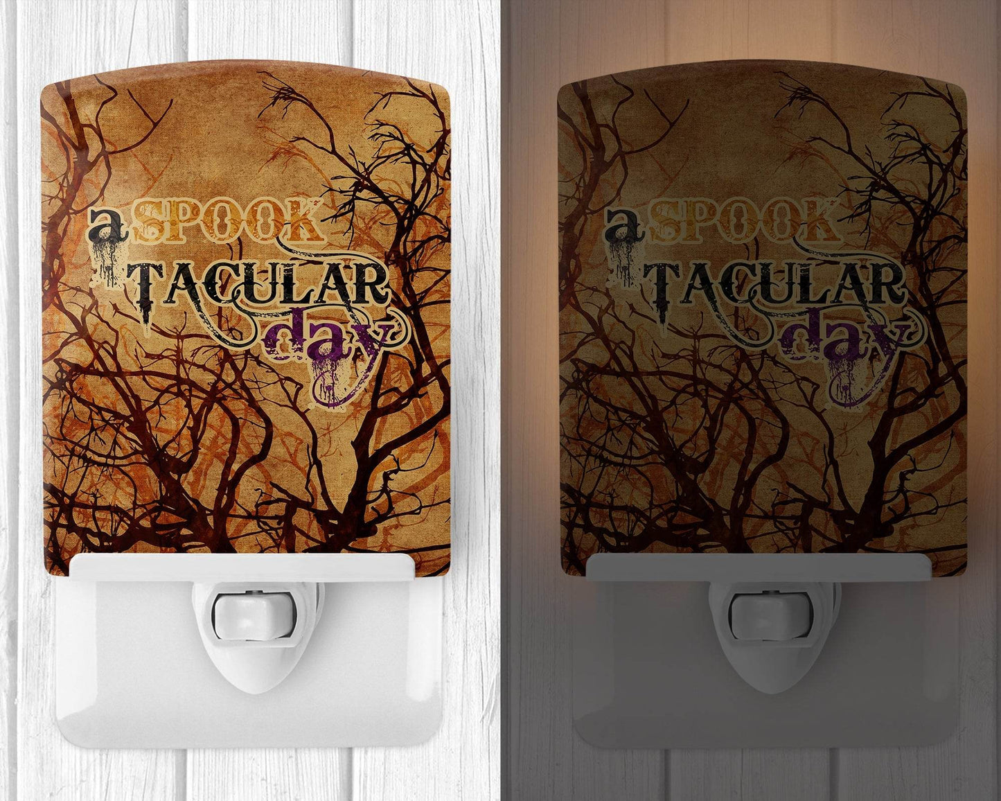 A Spook Tacular Day Halloween Ceramic Night Light SB3016CNL -