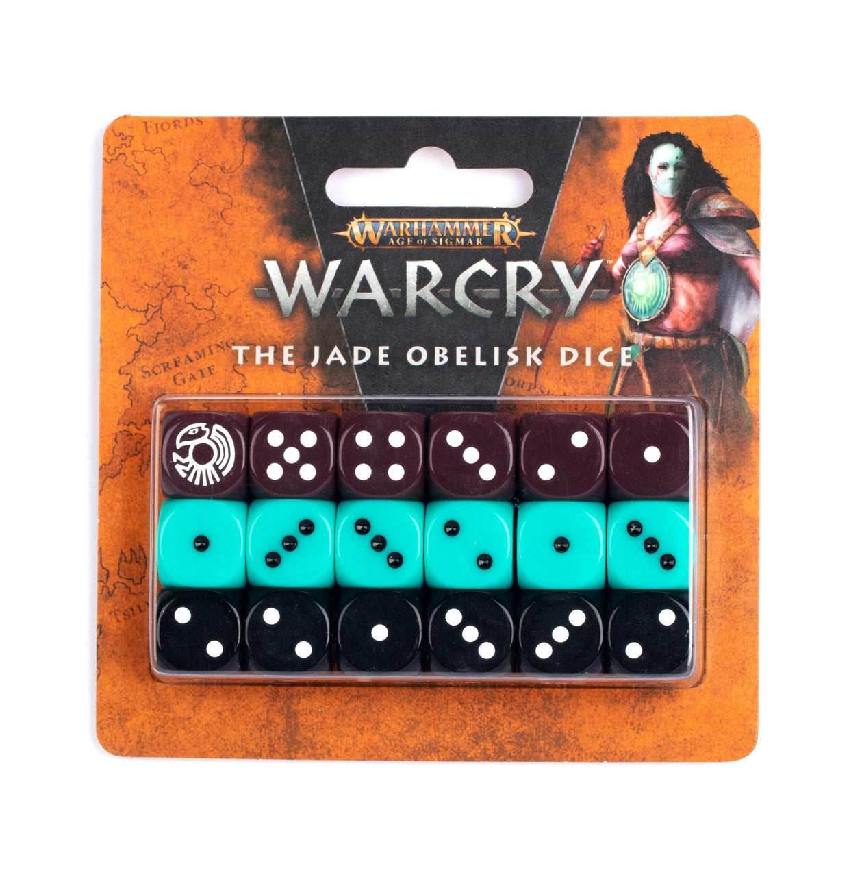 Warcry: The Jade Obelisk Dice Set -