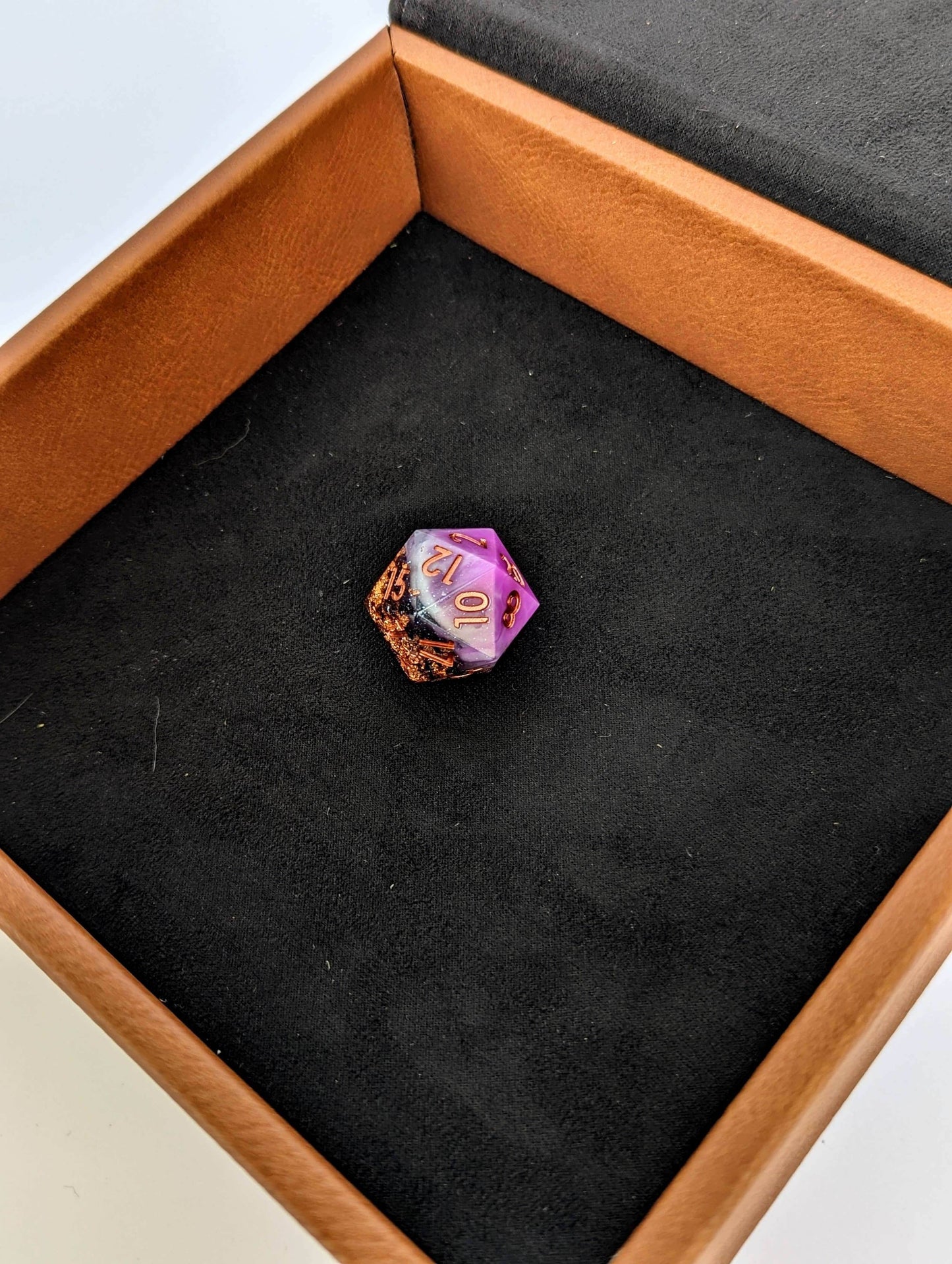 Kraken of Holding - D&D - Vegan Leather Dice Box - Chestnut