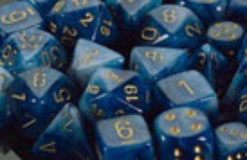 Phantom™ Polyhedral Teal/gold 7-Die Set -