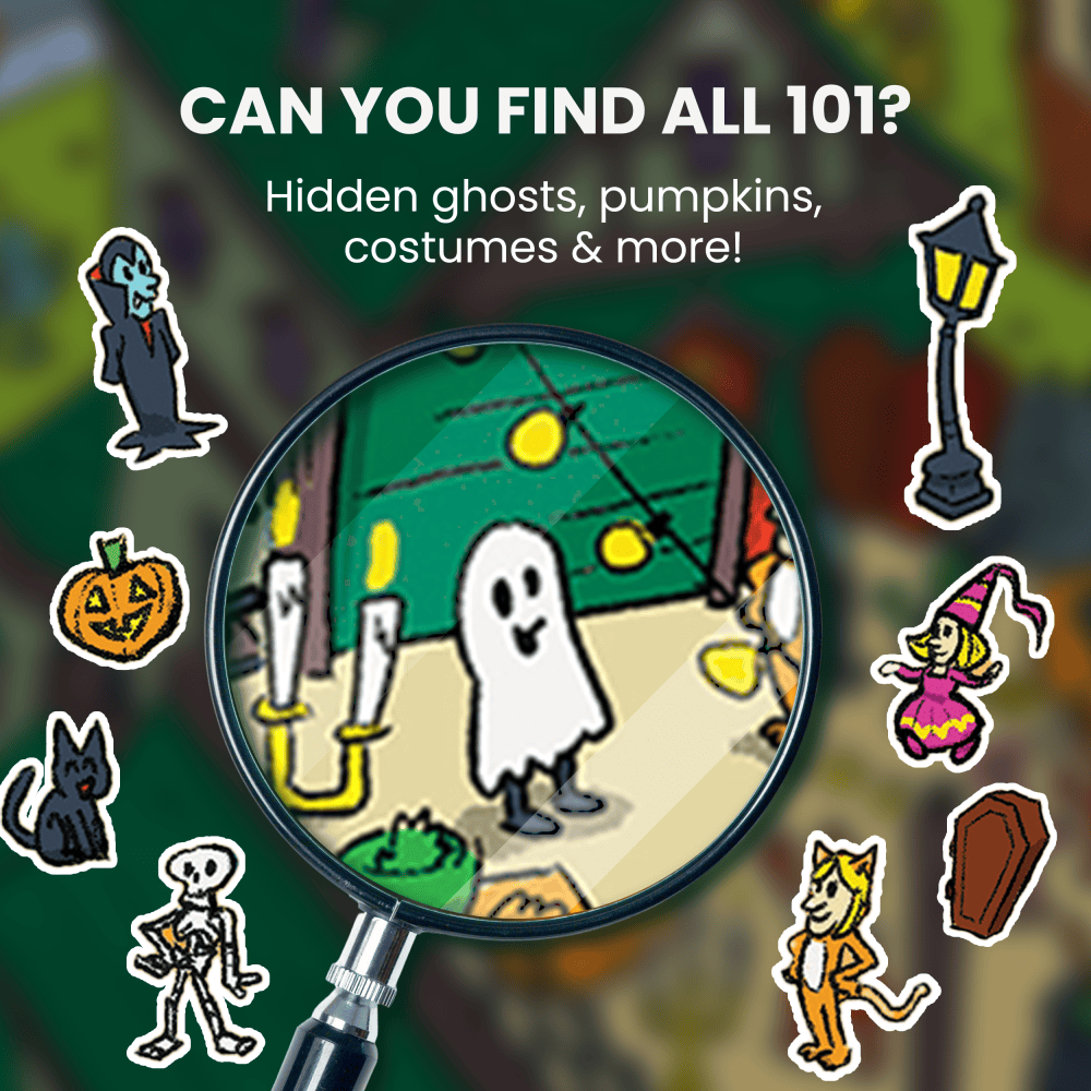 101 Things to Spot on Halloween - 101 Piece Jigsaw Puzzle