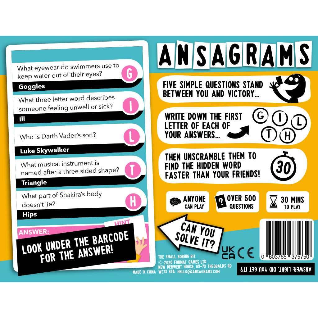 Ansagrams - Travel Edition -