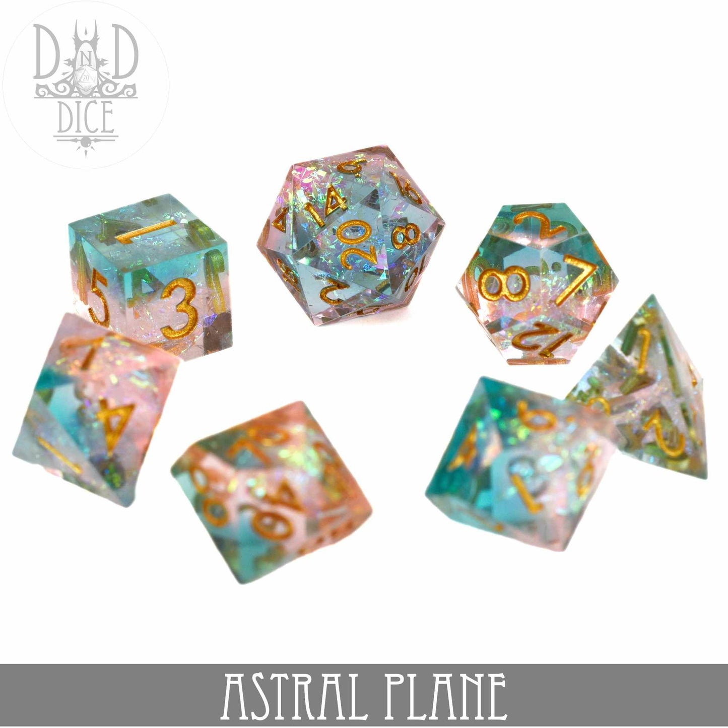 Astral Plane Handmade Dice Set -