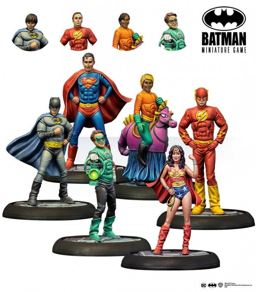 Batman Miniature Game: The Big Bang Theory Justice League Cosplay -