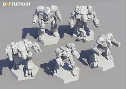 Battletech Clan Star Miniatures -