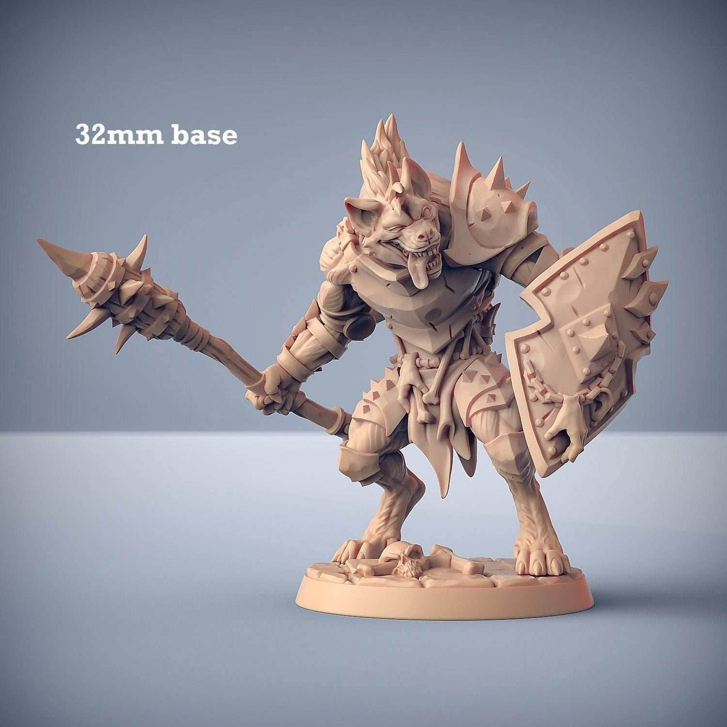 Bonegnasher Gnoll: Sculpt A (Male Gnoll Barbarian) -