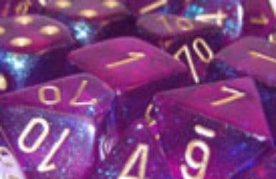 Borealis 2 Polyhedral Royal Purple/Gold 7-Die Set -