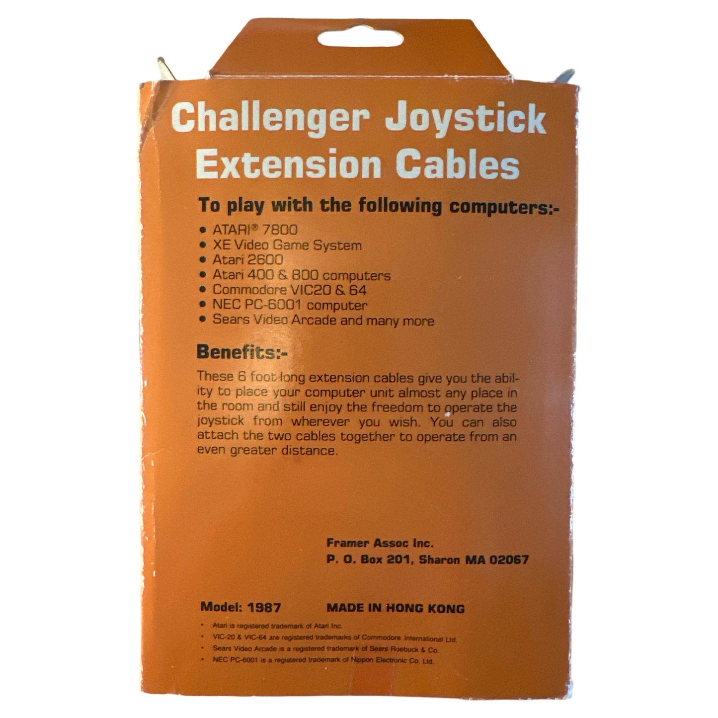 Challenger Joystick Extension Cables -