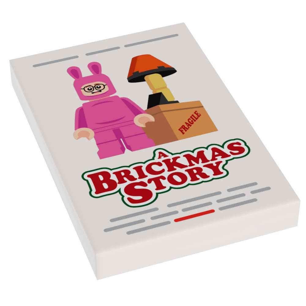 A Brickmas Story Movie Cover (2x3 Tile) - B3 Customs -