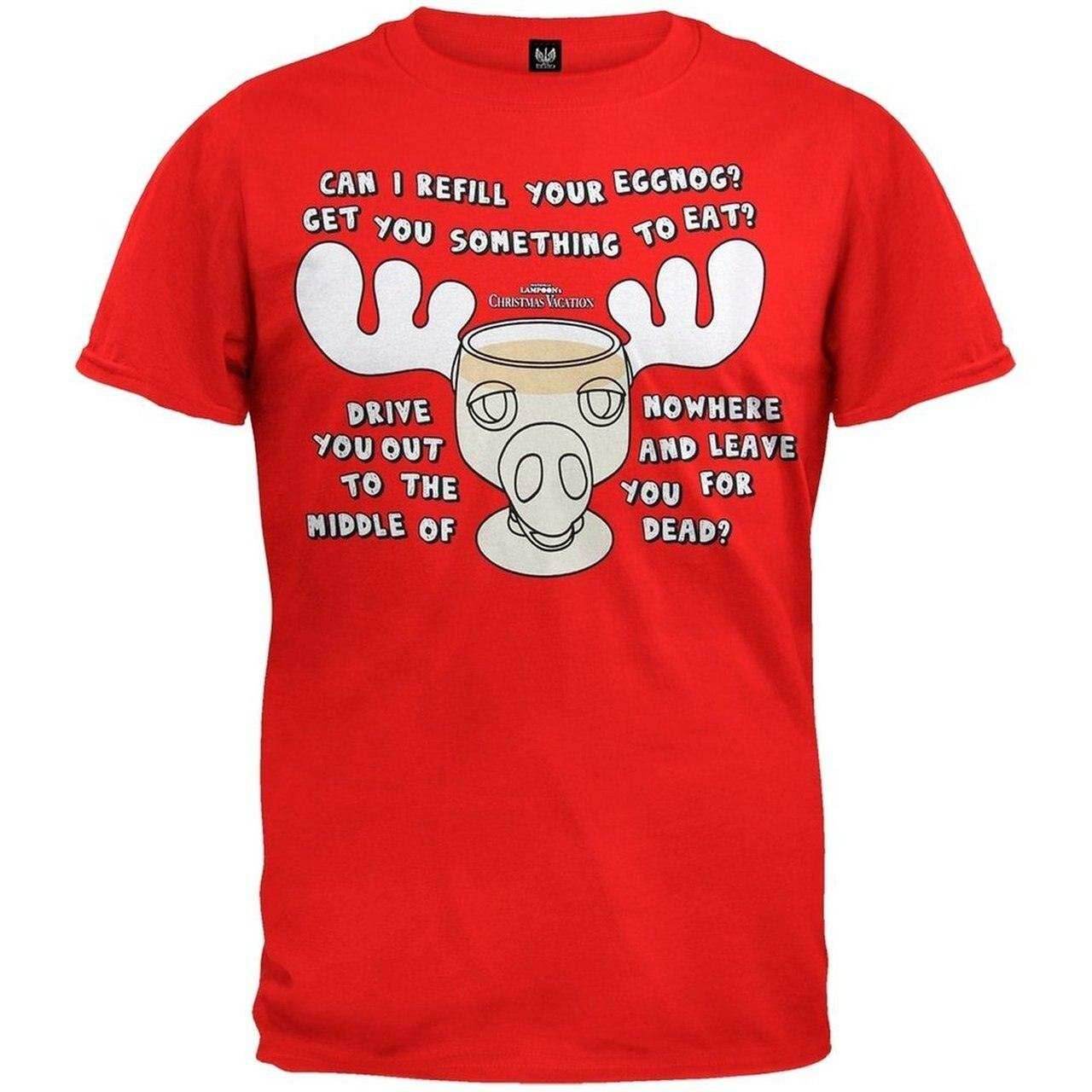 Christmas Vacation Moose Mug T-shirt - S