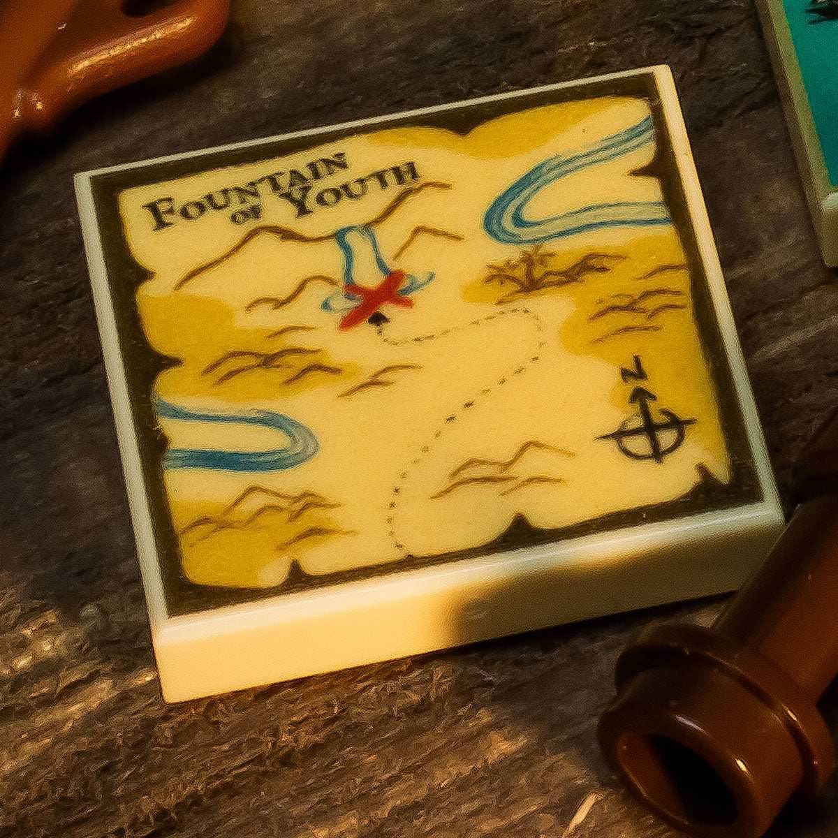 B3 Customs® Fountain of Youth Treasure Map (2x2 Tile) -