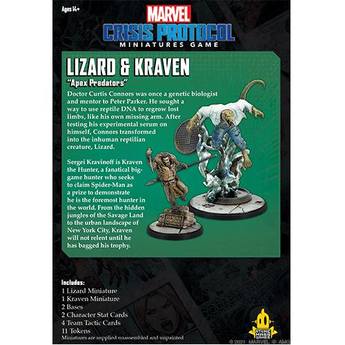 Marvel Crisis Protocol: Lizard and Kraven -