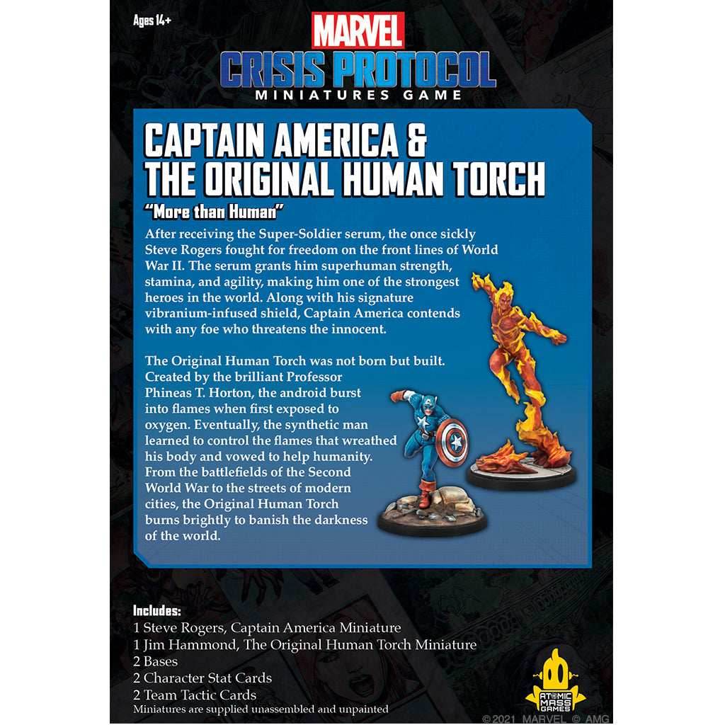 Marvel Crisis Protocol: Captain America & The Original Human Torch -