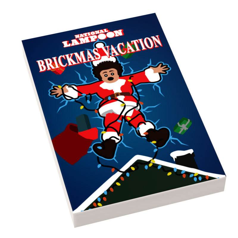 Brickmas Vacation Movie Cover (2x3 Tile) -