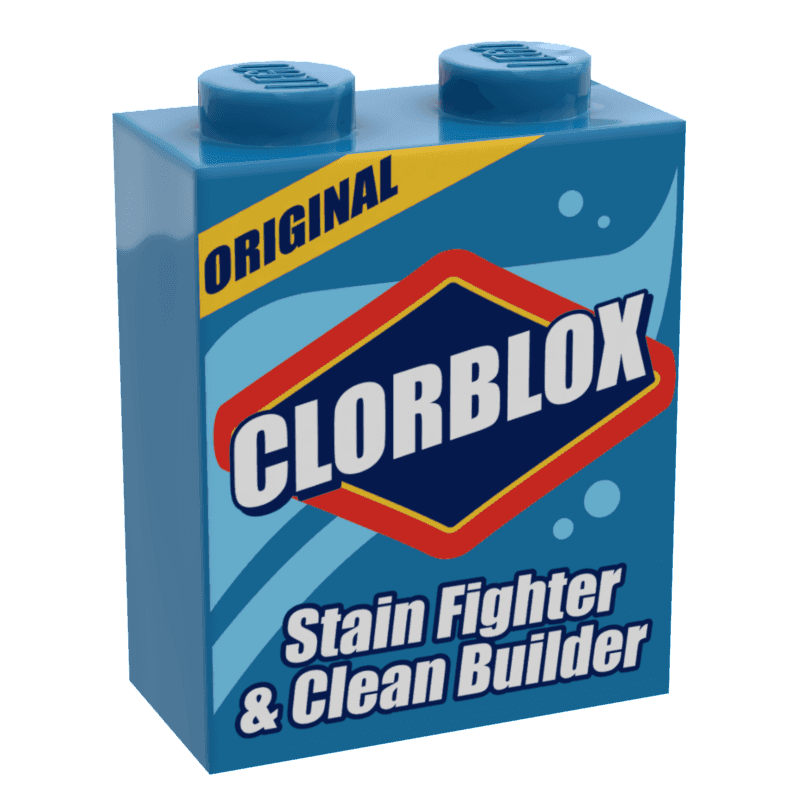 B3 Customs® Clorblox Minifig Cleaning Box made using LEGO part -