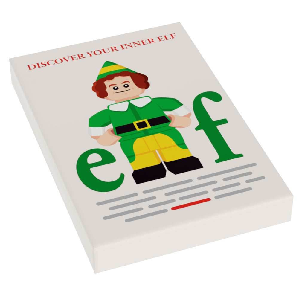 Elf Christmas Movie Cover (2x3 Tile) - B3 Customs -